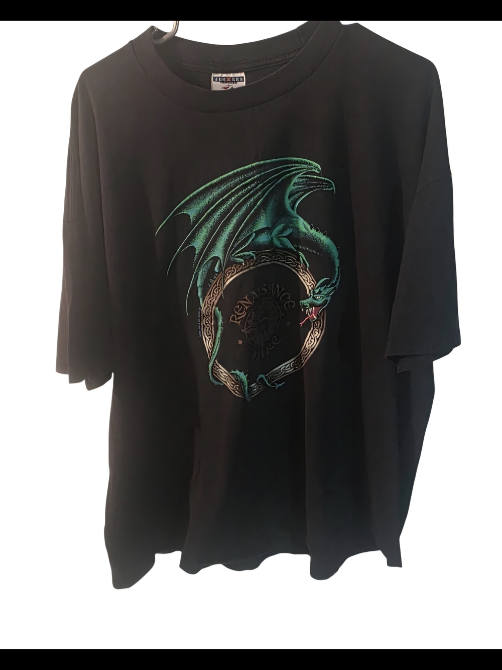 Vintage Renaissance Faire T Shirt Men's 2XL  Medieval Art Dragon 90s.